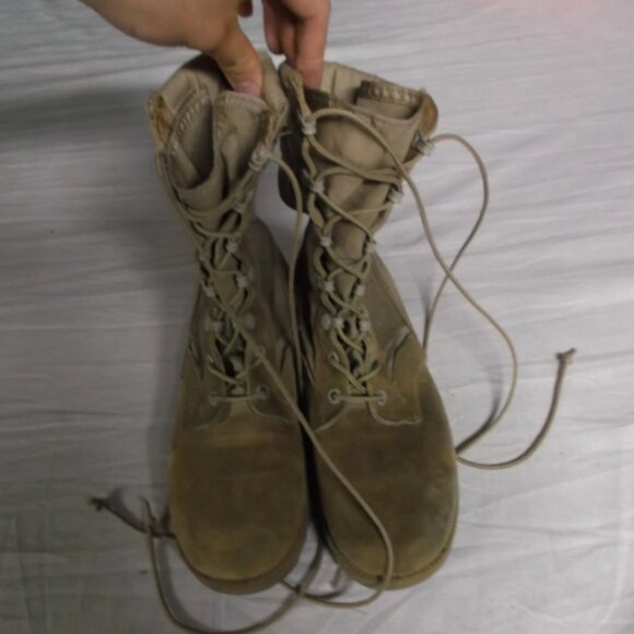 HOT WEATHER DESERT TAN MILITARY COMBAT VIBRAM SOLES 6.5R BOOTS SS 8470 main image 9
